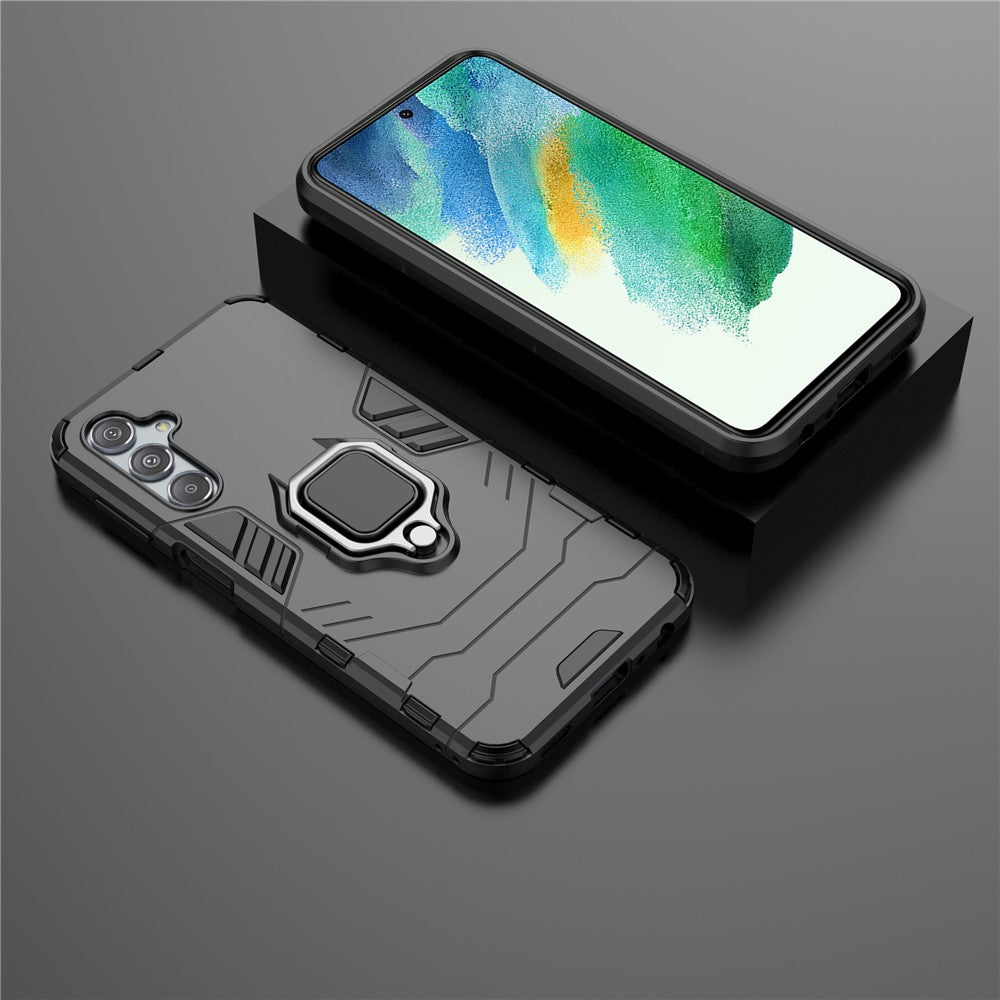 For Samsung Galaxy S23 FE Hybrid Hard PC Soft TPU Phone Case Ring Holder Kickstand Cover