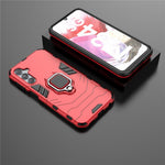 For Samsung Galaxy F34 5G / M34 5G Hard PC Soft TPU Back Cover Rotatable Ring Holder Kickstand Phone Case