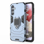 For Samsung Galaxy F34 5G / M34 5G Hard PC Soft TPU Back Cover Rotatable Ring Holder Kickstand Phone Case