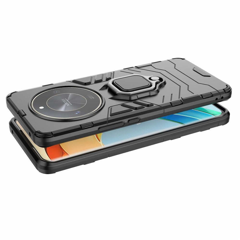 Armor TPU+PC Cover for Honor X50 , Rotation Ring Grip Kickstand Phone Case
