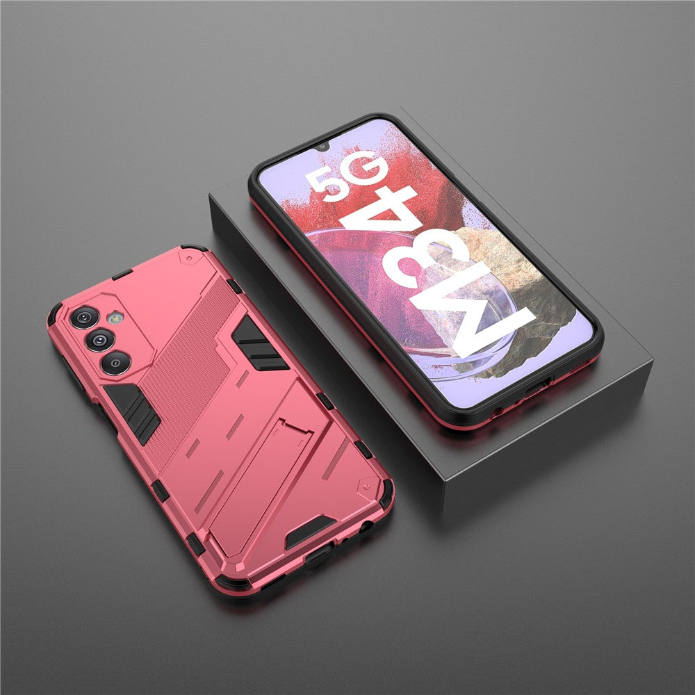For Samsung Galaxy F34 5G / M34 5G Anti-drop Phone Case PC+TPU Back Cover with Kickstand