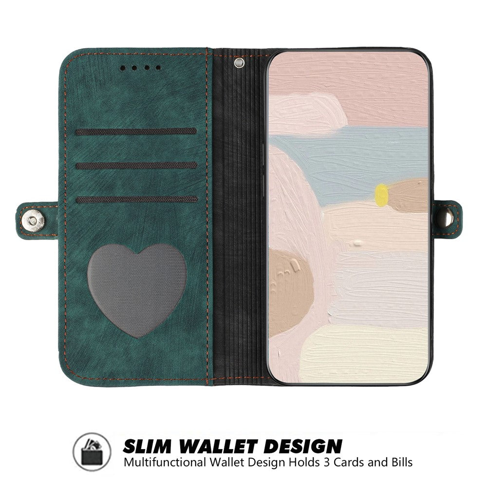YX0020 For iPhone 15 Plus PU Leather Phone Case Anti-drop Wallet Stand Cover with Strap