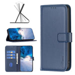 BINFEN COLOR BF17 Leather Wallet Case for Oppo A58 4G , Stand Magnetic Closure Protective Phone Cover