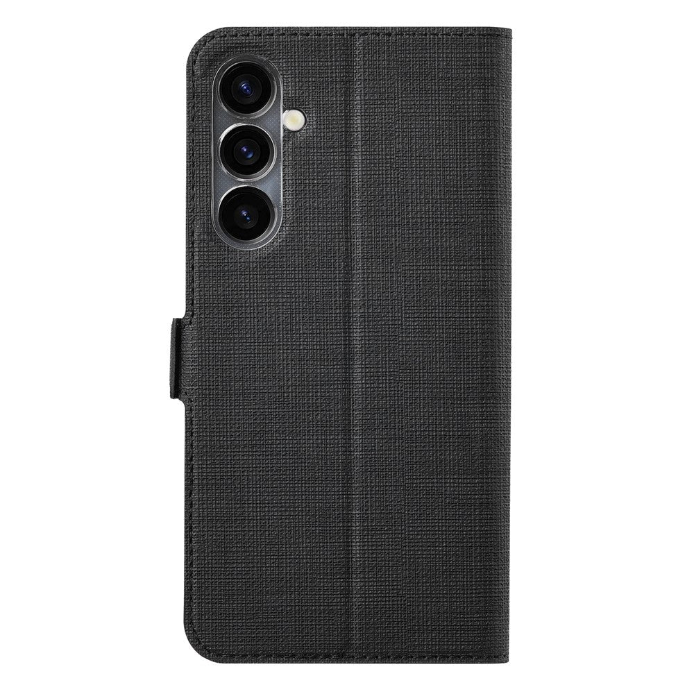 VILI DMK Series Wallet Leather Case for Samsung Galaxy S23 FE , Stand Cross Texture Phone Cover