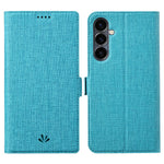 VILI DMK Series Wallet Leather Case for Samsung Galaxy S23 FE , Stand Cross Texture Phone Cover
