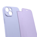 Til iPhone 15 Kortholder Støtteben Flydende Silikone Stødsikkert Beskyttelsescover Blød Telefoncover
