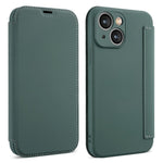 Til iPhone 15 Kortholder Støtteben Flydende Silikone Stødsikkert Beskyttelsescover Blød Telefoncover