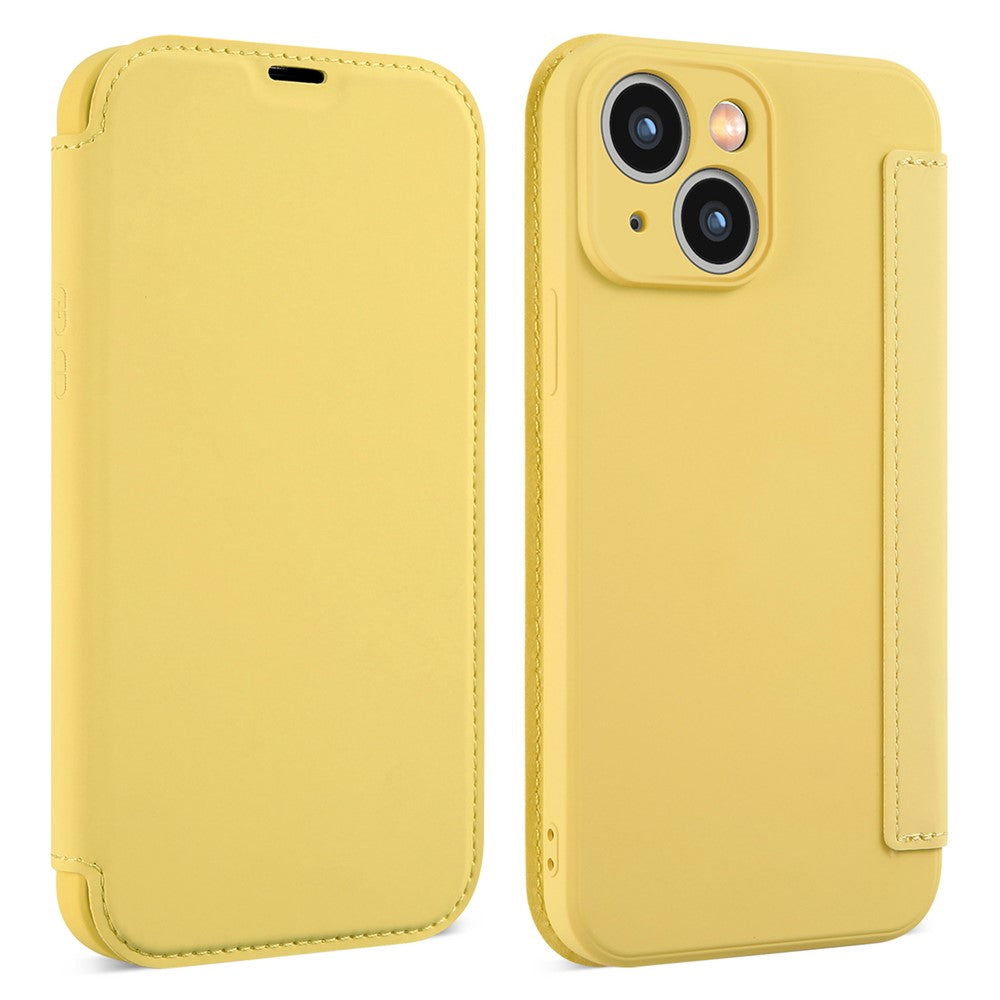 Til iPhone 15 Kortholder Støtteben Flydende Silikone Stødsikkert Beskyttelsescover Blød Telefoncover