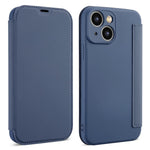 Til iPhone 15 Kortholder Støtteben Flydende Silikone Stødsikkert Beskyttelsescover Blød Telefoncover