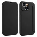Til iPhone 15 Kortholder Støtteben Flydende Silikone Stødsikkert Beskyttelsescover Blød Telefoncover