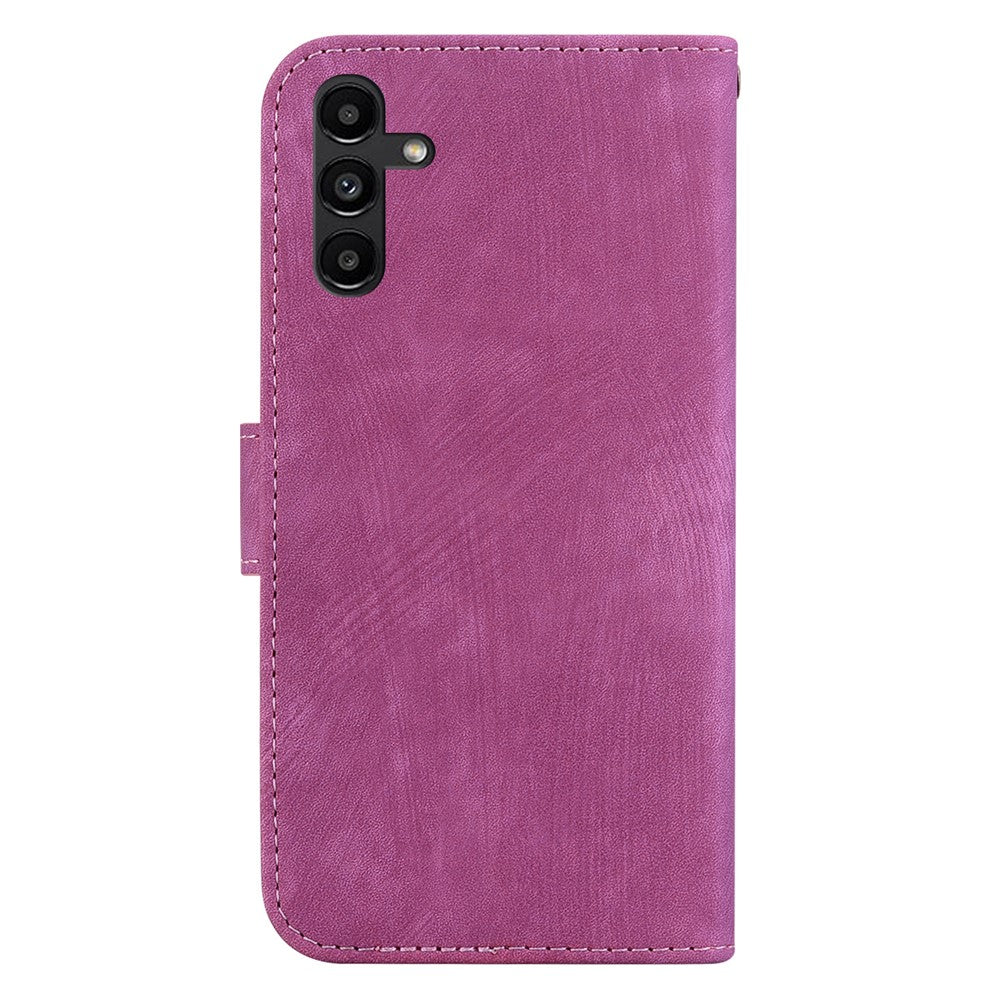Sødt tigerpræget PU-læderetui til Samsung Galaxy A13 5G, pung-etui med stativ