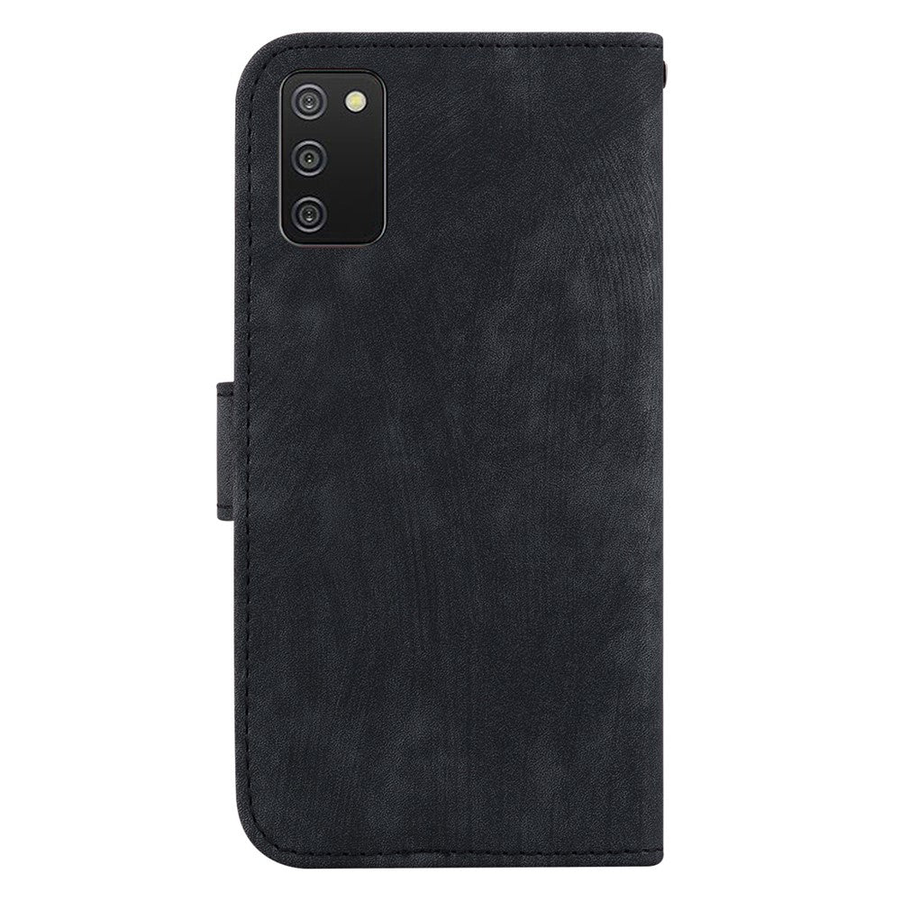 For Samsung Galaxy A03s (166.5mm) Cute Tiger Imprint Phone Case Leather Wallet Stand Cover