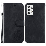 For Samsung Galaxy A23 5G (Global Version) / A23 4G Cartoon Tiger Imprint Phone Cover Leather Wallet Stand Shell