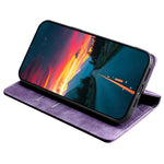For iPhone 15 Plus RFID Blocking Leather Wallet Phone Case Magnetic Anti-drop Stand Cover