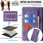 For iPhone 15 Plus RFID Blocking Leather Wallet Phone Case Magnetic Anti-drop Stand Cover
