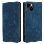 For iPhone 15 Plus RFID Blocking Leather Wallet Phone Case Magnetic Anti-drop Stand Cover