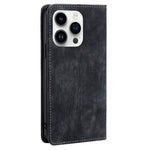 For iPhone 15 Pro Anti-drop Leather Wallet Phone Case RFID Blocking Folding Stand Cover