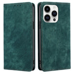 For iPhone 15 Pro Anti-drop Leather Wallet Phone Case RFID Blocking Folding Stand Cover