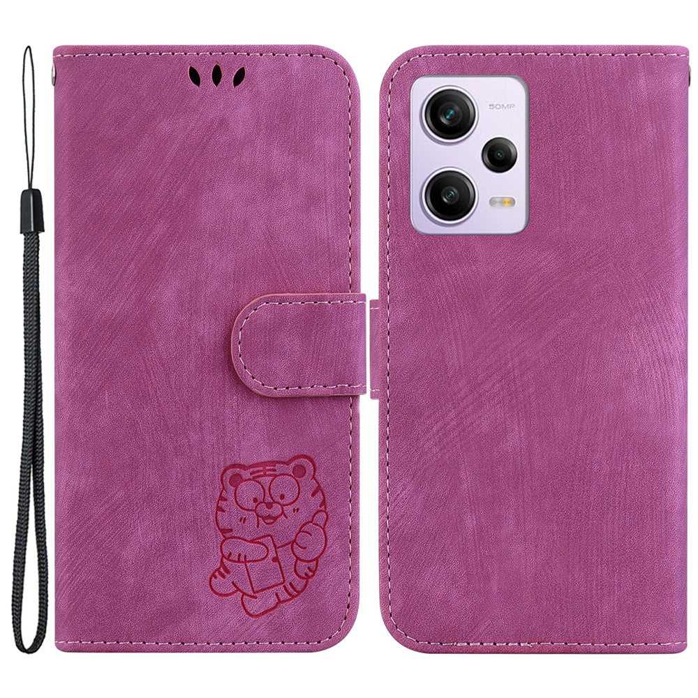 Flip Case for Xiaomi Poco X5 Pro 5G / Redmi Note 12 Pro Speed 5G / Note 12 Pro 5G , Stand Wallet Tiger Pattern Imprinted PU Leather Cellphone Cover