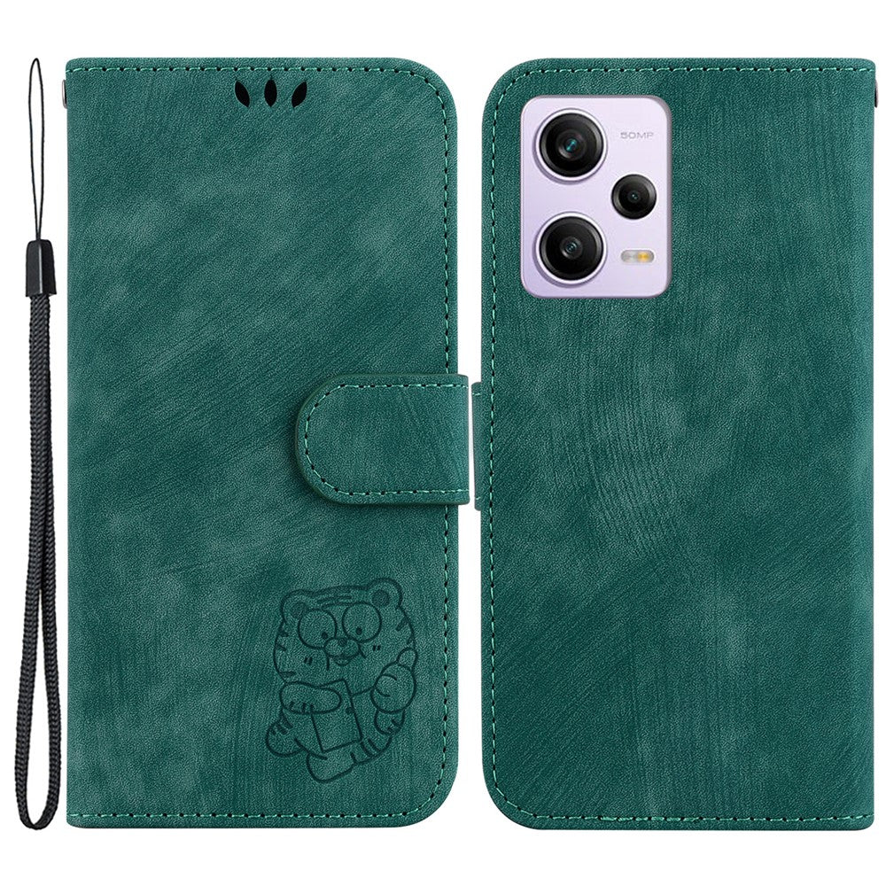 Flip Case for Xiaomi Poco X5 Pro 5G / Redmi Note 12 Pro Speed 5G / Note 12 Pro 5G , Stand Wallet Tiger Pattern Imprinted PU Leather Cellphone Cover