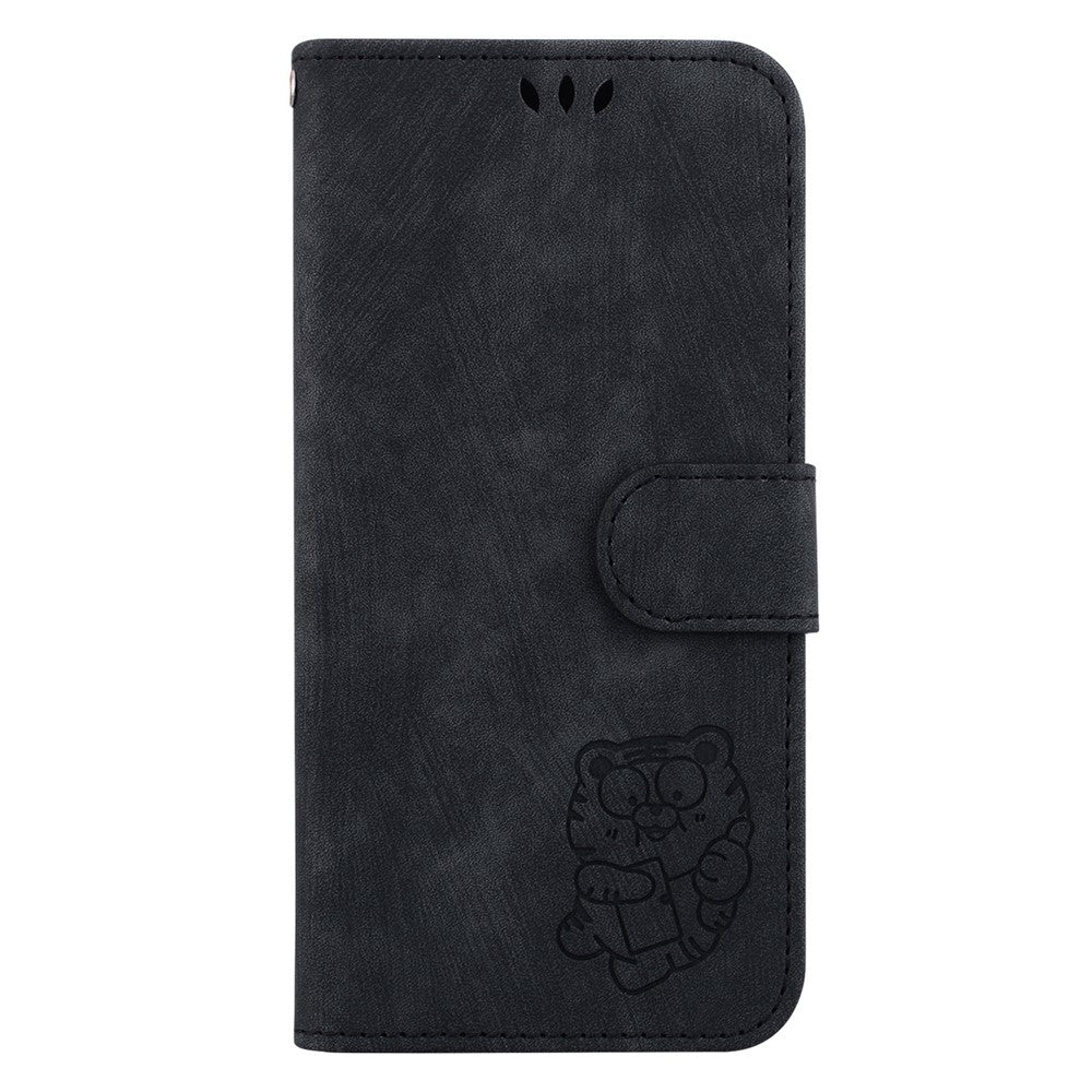 PU Leather Phone Case for Xiaomi Redmi Note 12S 4G , Fully Wrapped Stand Wallet Tiger Pattern Imprinted Cover