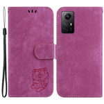 PU Leather Phone Case for Xiaomi Redmi Note 12S 4G , Fully Wrapped Stand Wallet Tiger Pattern Imprinted Cover