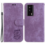 PU Leather Case for Xiaomi Redmi K60 5G / K60 Pro 5G / Poco F5 Pro 5G Stand Wallet Tiger Pattern Imprinted Cellphone Flip Cover