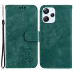 For Xiaomi Redmi 12 4G Shockproof Case Lovely Tiger Imprint Leather Wallet Phone Cover with Stand