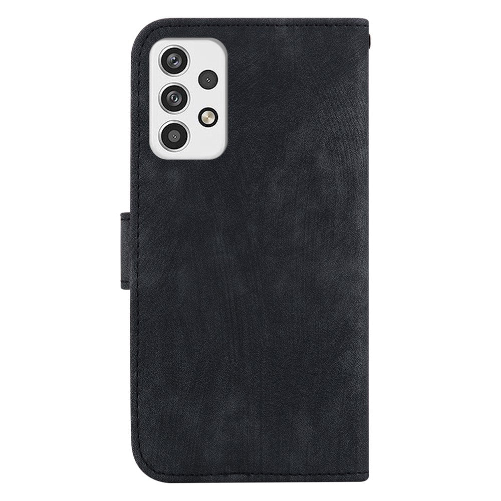For Samsung Galaxy A73 5G Tiger Pattern Imprinted PU Leather Wallet Phone Cover Flip Stand Case