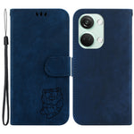 PU-läderfodral med flipfunktion för OnePlus Nord 3 5G / Ace 2V, plånboksfodral med tigermönster och stativ
