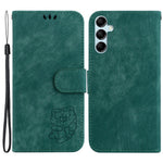 PU-læderpungcover til Samsung Galaxy M54 5G / F54 5G, telefoncover med tiger-mønster og stativfunktion