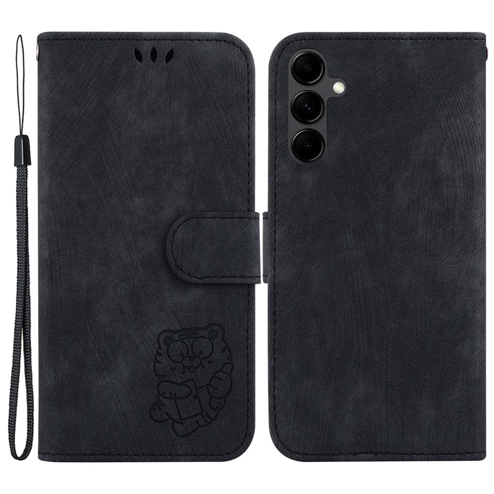 Samsung Galaxy A14 5G / A14 4G PU-läderfodral Tigermönster Präglat Stativ Plånbok Skyddande mobilfodral