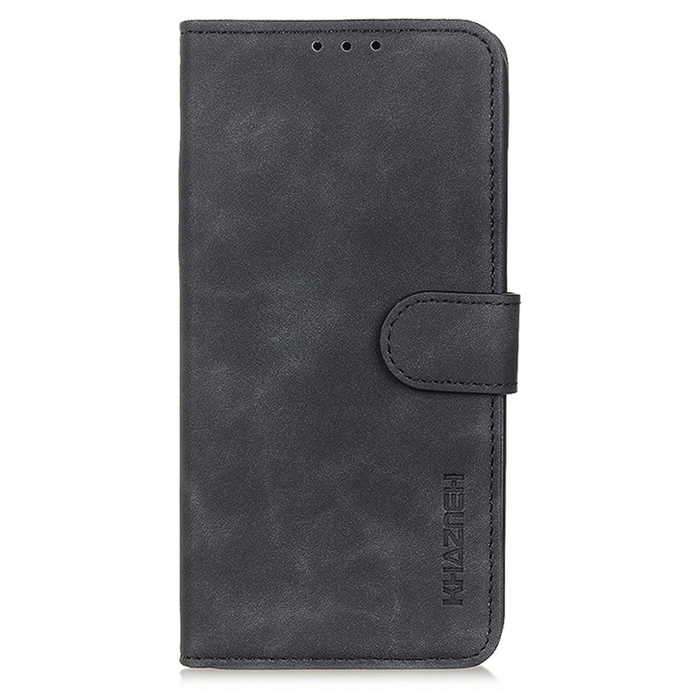 KHAZNEH For Oppo A78 4G Anti-Scratch Shell Wallet Phone Cover Retro Texture PU Leather Stand Case