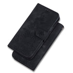 For Xiaomi Redmi Note 12 Pro+ 5G Phone Leather Case Stand Wallet Imprinted Lily Flower Phone Cover