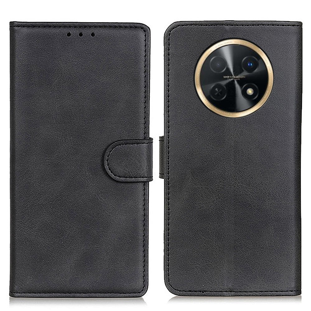 For Huawei nova Y91 4G / Enjoy 60X Wallet Leather Phone Case Full Protection Cowhide Texture Stand Phone Cover