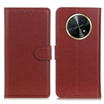 For Huawei nova Y91 4G / Enjoy 60X PU Leather Case Anti-scratch Stand Phone Cover Litchi Texture Wallet
