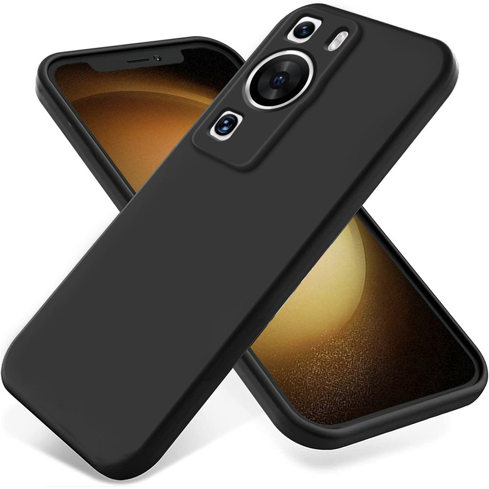 Huawei P60 Pro / P60 Reptåligt flytande silikonfodral Mjukt foder Stötsäkert mobilfodral med rem