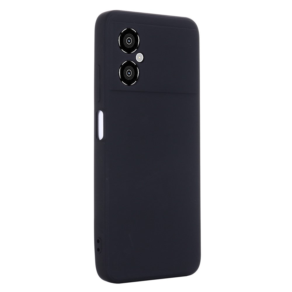 For Xiaomi Redmi Note 11R 5G Slim-Fit Phone Shell Liquid Silicone Soft Lining Phone Case Cover with Strap
