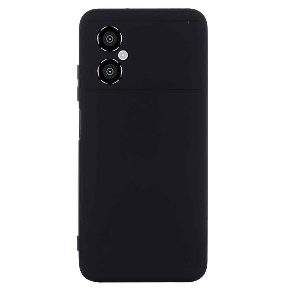 For Xiaomi Redmi Note 11R 5G Slim-Fit Phone Shell Liquid Silicone Soft Lining Phone Case Cover with Strap