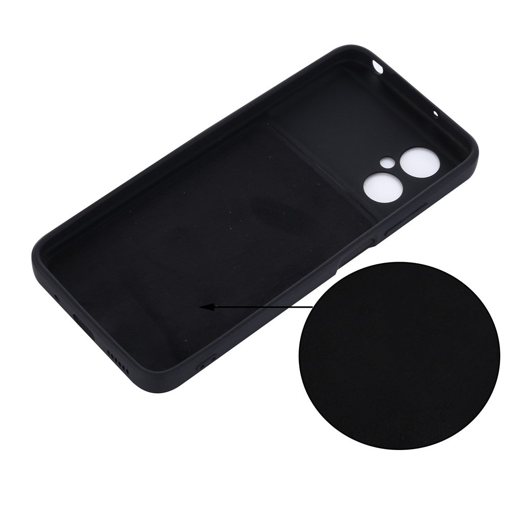 For Xiaomi Redmi Note 11R 5G Slim-Fit Phone Shell Liquid Silicone Soft Lining Phone Case Cover with Strap