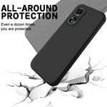 Oppo A78 4G flytande silikonmobilskal mjukt fodral fallsäkert fodral med rem