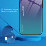 For Samsung Galaxy S23 FE Gradient Color Case Tempered Glass+PC+TPU Protective Phone Cover