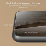 For Samsung Galaxy S23 FE Wood Texture Protective Case Shockproof Tempered Glass TPU Frame Phone Cover
