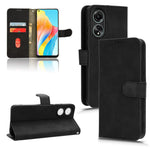 For Oppo A58 4G Skin-touch Feeling Phone Case Wallet PU Leather Full Protection Phone Stand Cover