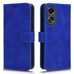 For Oppo A58 4G Skin-touch Feeling Phone Case Wallet PU Leather Full Protection Phone Stand Cover