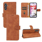 For Samsung Galaxy F34 5G / M34 5G Stand Skin-touch Phone Case Wallet PU Leather Full Protection Phone Cover