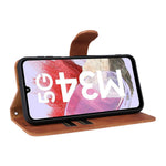 For Samsung Galaxy F34 5G / M34 5G Stand Skin-touch Phone Case Wallet PU Leather Full Protection Phone Cover