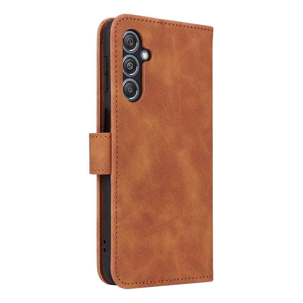 For Samsung Galaxy F34 5G / M34 5G Stand Skin-touch Phone Case Wallet PU Leather Full Protection Phone Cover