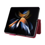 For Samsung Galaxy Z Fold5 5G Fall Proof Hardware Decor Phone Case PU Leather Wallet Stand Cover