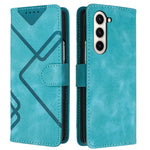 YX0040 For Samsung Galaxy Z Fold5 5G Card Slots Case PU Leather+PC Imprinted Phone Cover